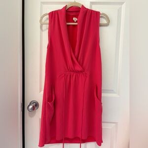 Aritzia Wilfred Sabine Pink Mini Dress